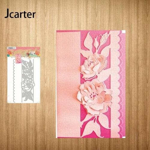 Flowers Wavy Lace Frame Metal Cutting Dies Shape for Scrapbooking Craft Die Cut Stencil Card Make Mould Sheet Decoration Design