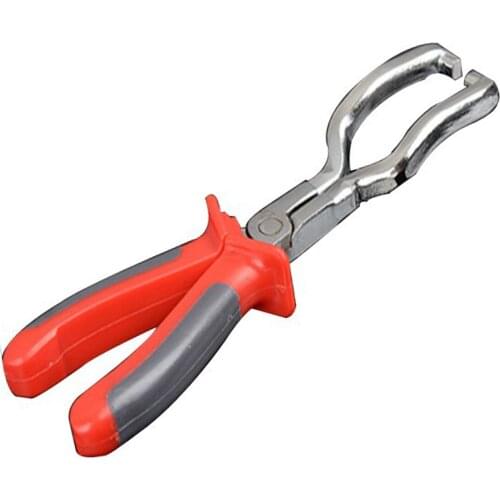 Stainless Steel Fuel Line Petrol Clip Pipe Hose Release Disconnect Removal Pliers Tool Rubber Grip