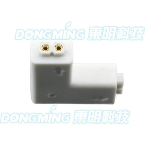 2pcs IP65 waterproof 2 pin LED Connector 10mm L Shape for SMD 3528 Single Color Strip