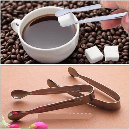 200pcs Mini Non-Magnetic Polished Stainless Steel Coffee Sugar, Ice, Barbecue BBQ Food Clips Kitchen Accessories Portable