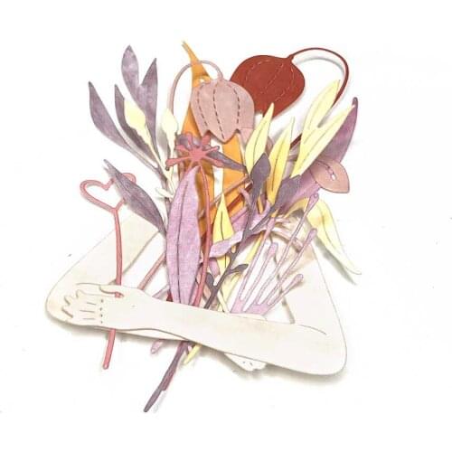 2021 Hand Embrace Love Metal Cutting Dies Scrapbook Dariy Decoration Stencil Embossing Template DIY Greeting Card Maker Albums