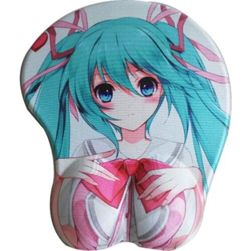 3D Three-dimensional Mouse Pad Silicone Wristband Chest Handguard PU Bottom Mouse Hand Pad