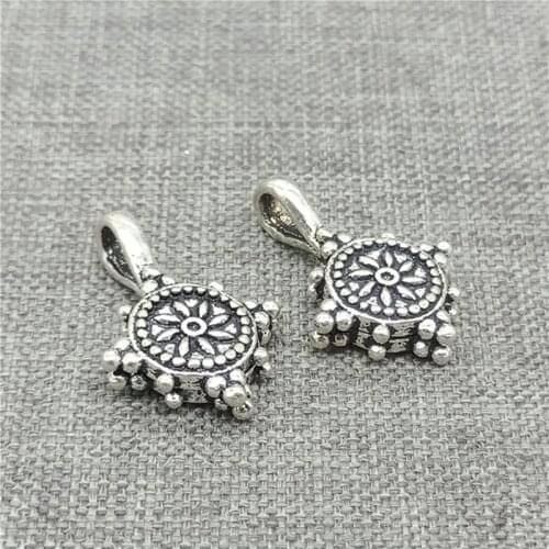 925 Sterling Silver Mala Bum Counter Charm Clips for Prayer Bracelet