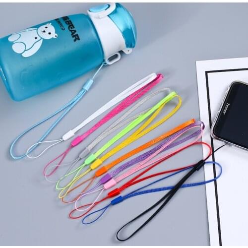 50PCS Pure Color Phone Strap Lanyard Cell Phone Stick Strap Phone Chain Straps Keychain Phone Hang Rope