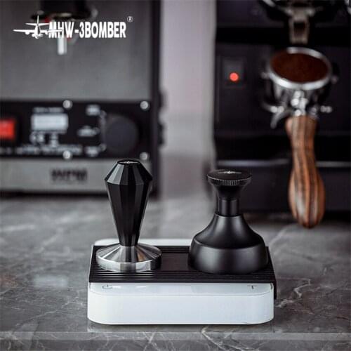 58.35mm Coffee Tamper Flat Base 304 Stainless Steel Espresso Powder Hammer Coffee Accessories For Barista Cafe Tools