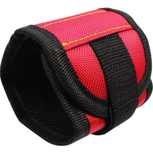 Magnetic Wristband Super Strong Magnets Electrician Wrist Tool Belt 1680D Ballistic Polyester Screws Storage Tool Holder