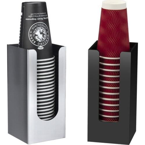 Paper Coffee Cup Organizer Dispenser Plastic Cup Holder Stand For Coffee Milk Tea Shop Restaurant Breakroom Sandwich Shop