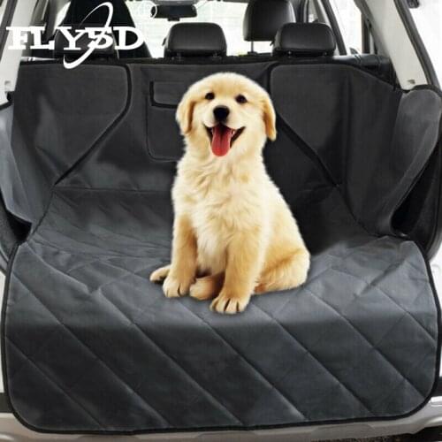 Waterproof Trunk Mat Dog Pets Cargo Liner Cover Non Slip Car Trunk Protector Back Seat Cover Pockets for SUV Pet Barrier