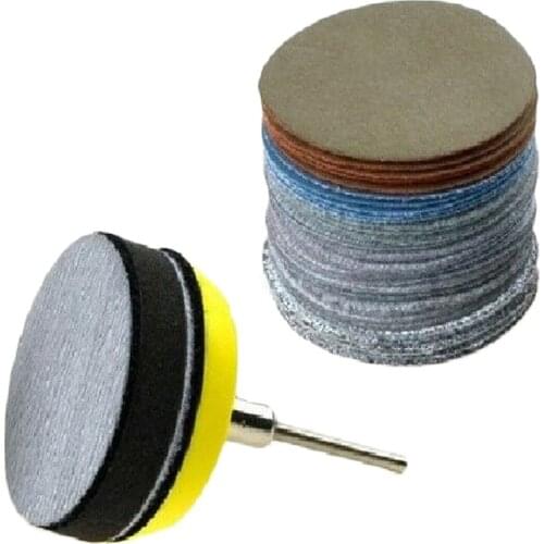 Electric Drill 30pcs Sanding Discs Foam Buffering Backing Pad Thread Rotary Tool