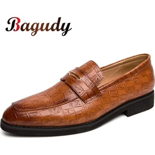 Man Leather Formal Shoes Pointed Toe Oxfords shoes Spring Men Italy Dress Shoes Business Wedding Shoes For Male Large Size 38-48