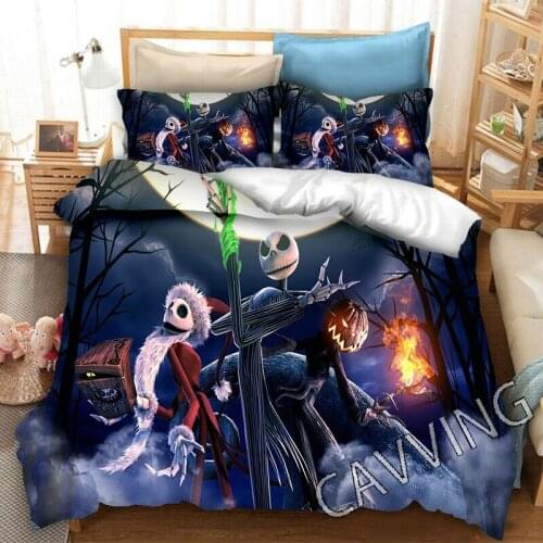 Nightmare Before-Christmas 3D Printed Bedding Set Duvet Covers & PillowCases Comforter Bed Linen( US Sizes/EU Sizes/AU Sizes)
