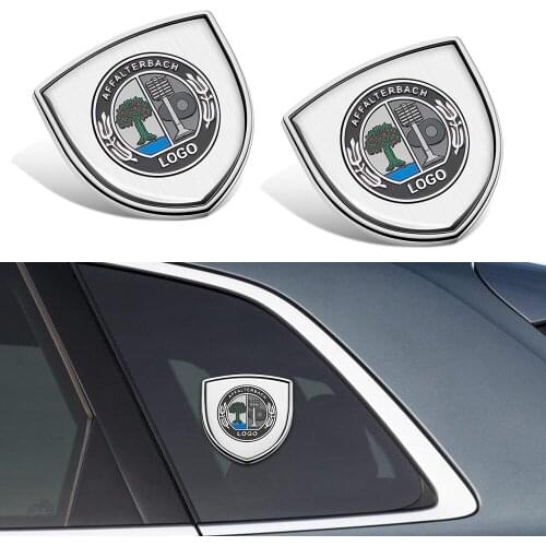 For Mercedes Benz AMG W210 E63 W202 W205 W207 2pcs Car Sticker AMG Apple Tree Badge Car Side Door Rear Fender Window ABS Sticker