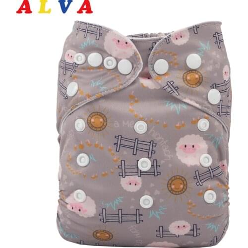 New Arrival! Alvababy Cloth Nappy Eco-friendly Baby Diaper with 1pc Microfiber Insert