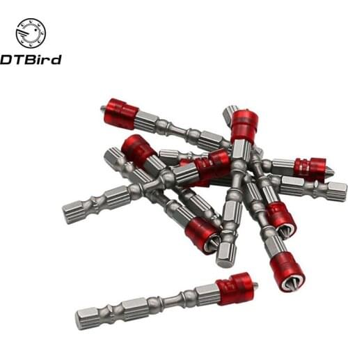 PH2 Magnetic Screwdriver Bit Anti-Slip S2 Steel Electric Screw Driver Set 1/4" Hex Shank Single Head Power Tools