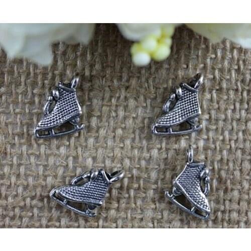 Roller Skates Charm Pendants Vintage Silver For Jewelry Making Bracelet Necklace Crafts Handmade Hot Accessories DIY Gifts B36