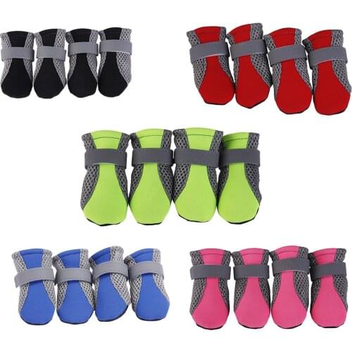 Dog Shoes Pet Paw Protector Puppy Waterproof Casual Anti Slip Anti-skid Sneakers Dog shoes Breathable Booties for Pet Supply