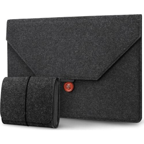 13-13.3 Laptop Sleeve Bag,Felt Bag with Extra Storage Pouch/Small Accessory Bag Ultra Light Slim Computer Tablet Case Cover