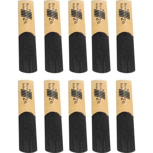 10pcs Clarinet Reeds Set with Strength 1.5/2.0/2.5/3.0/3.5/4.0 Wind Instrument Reed