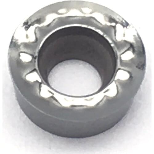 10PCS RCGT0803 MO AK H01 External Turning Tool Carbide Inserts Round Blade CNC Lathe For Aluminum Cutter Aluminum Copper Tool