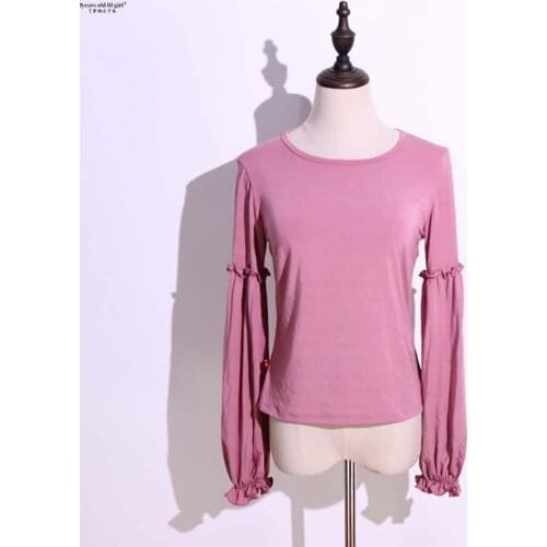 Belly Dance Training Dress Womens New Modal Cotton Bishop Sleeve Blouse GJJ51