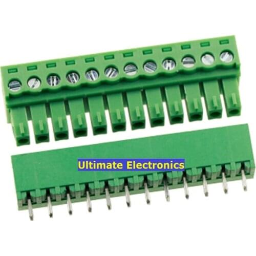 10sets 15EDGK3.81 12PV 3.81mm pitch Straight Plug-in connector