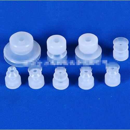 10pcs Small head three- layer vacuum pneumatic components silicone sucker MP - S series white suction cups