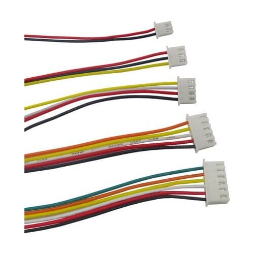 100Pcs 30cm 2P 3P 4P Single XH2.54 Header AWG26 Colorful Wire Cable