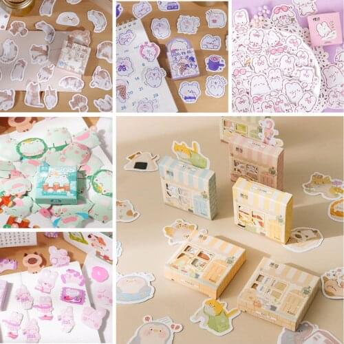 46pcs Girl Generation Series Cute Boxed Kawaii Stickers Planner Scrapbooking Stationery Japanese Diary Stickers Gifts