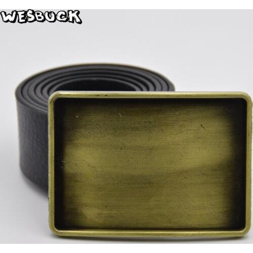 5 PCS MOQ WesBuck Brand Blank DIY Men Belt Buckle