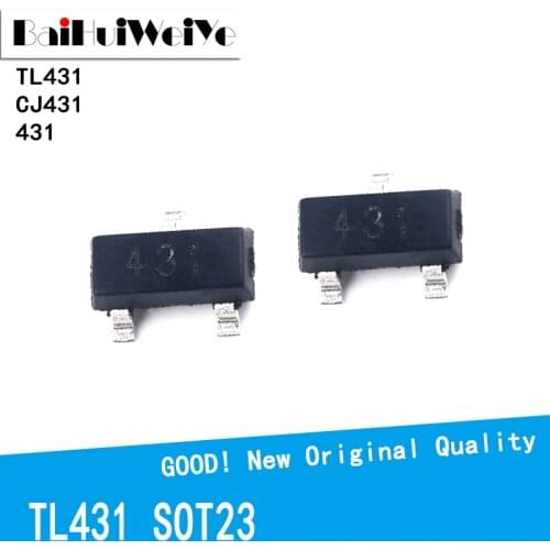 50PCS/LOTE TO92 TL431 TL431A CJ431 TO-23 TO23 Regulator Tube Triode Transistor New Original IC Chipset Good Quality