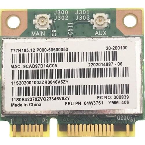 Broadcom Bcm94313HMGB BCM4313 04W3761 Mini Pci-e BT4.0 Wireless Card for Lenovo M490s E530 E430 S430 B480