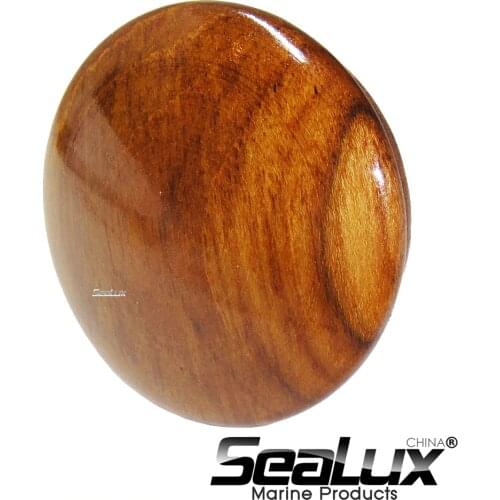 Sealux 2-1/2 inch Teak Boat Steering Wheel Center Cap High Strength Boat Accessories Marine Easy to Install
