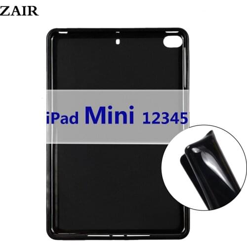 Case For Apple iPad Mini 1 2 3 4 5 7.9 inch Mini 2019 7.9'' Stand Cover Bendable Soft Silicone TPU Protective Shell Tablet Cover
