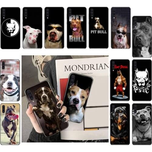 Pit Bull Lovely Pet Dog Pitbull Phone Case For Samsung A41 A31 A50 A32 A11 A12 A02 A52 A21 M31 A72 A51 A70 A71 A21S