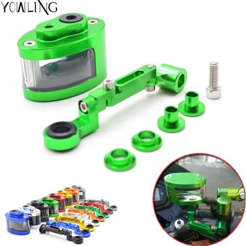CNC Brake Fluid Reservoir Oil Cup For Sport Bike Street Bike Scooter Dirt Bike With Brake Fluid for kawasaki z800 z750 z1000 R3