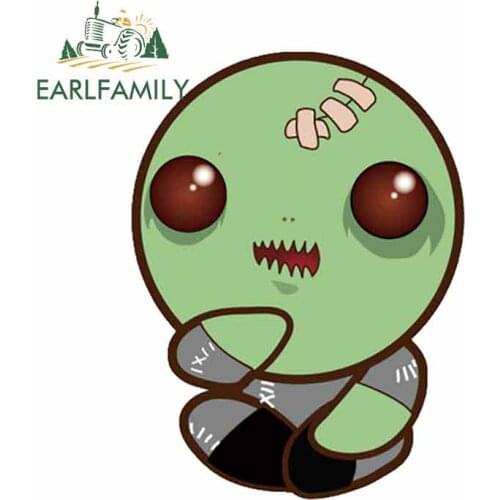 EARLFAMILY 13cm x 9.7cm for Baby Zombie Funny Car Stickers Fashion Occlusion Scratch Anime Decals Suitable for VAN RV Vehicle