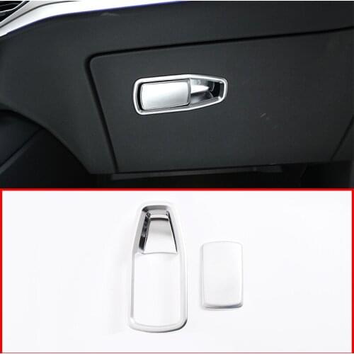 For BMW 3 Series G20 G28 2020 Car Interior ABS Co-pilot Glove Box Handle Cover Trim Accessories