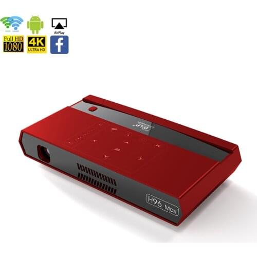 H96 Max android 2.4G/5G Wifi dlp 1080P hd mini smart projectors from h96 factory