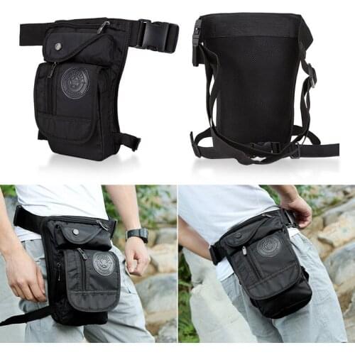 High Quality Mens Canvas Drop Leg Bag Military Motorcycle Multi-purpose Messenger Shoulder Bags Belt Hip Bum Waist Fanny Pack