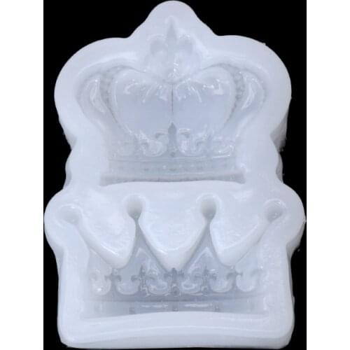 Crown Liquid Silicone Mold DIY Resin Jewelry Pendant Resin Casting Mold Tool