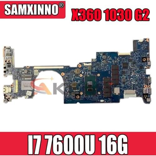 For CPU I7 7600U 16G HP EliteBook X360 1030 G2 OLDMAN-6050A2848001-MB-A01 Laptop motherboard 100% Test OK