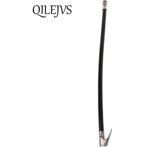 Motorcycle Bicycle Car Flexible Clip On Air Tyre Tire Chuck Inflator Hose Tool