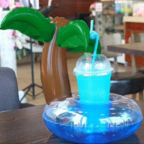 Inflatable Cup Holder Swimming Pool Shower Bathtub Beach Party Hot Tub Drinks Bottle Coaste Swimming Ring Party Toys
