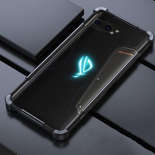 Shockproof Phone Case for Asus Rog 2 rog 3 Aluminum metal bumper Full protection back Cover for Asus ROG3 rog2 cases coque funda