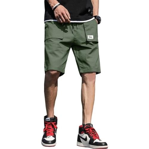 Men Summer Cargo Shorts 2021 Streetwear Masculino Jogger Man Streetwear Army Green Casual Overalls
