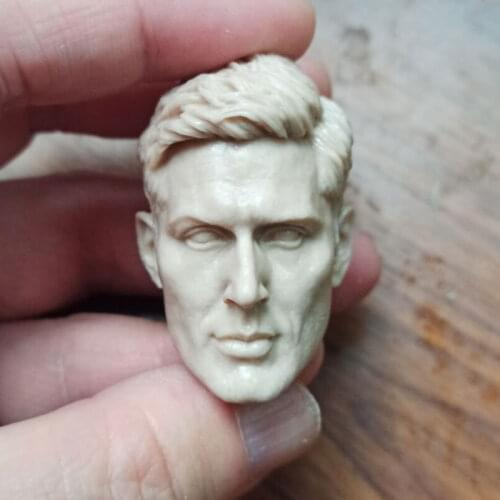 Hot Sales 1/6th Jason Ackles Supernatural Man Male Head Sculpture White Unpainted For 12inch Doll Action DIY Accessories