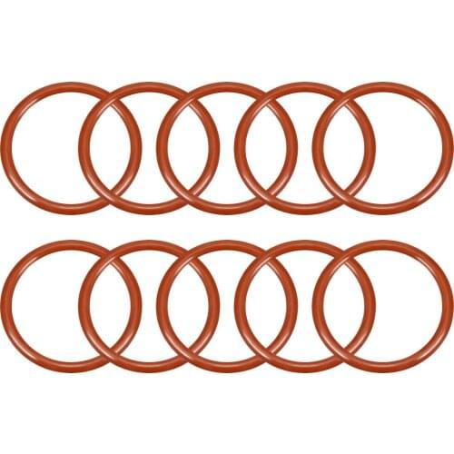 Uxcell 10PCS Silicone O-Rings 8mm-32mm Outside Diameter Seal Rings Sealing Gasket Red for Electrical Appliance Boiler FIlter