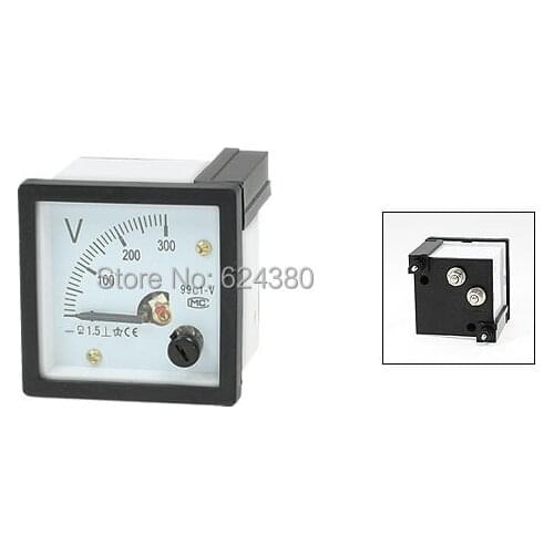 DC 0-300V 300V Analog Panel Volt Voltage Meter Voltmeter Gauge 48mm x 48mm 99C1