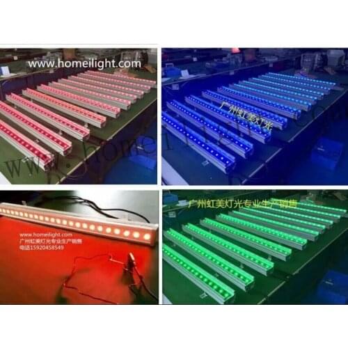 24pcs x 3w RGB 3in1 DMX RGB LED Wall Washer Outdoor LED Lights Wall Washer