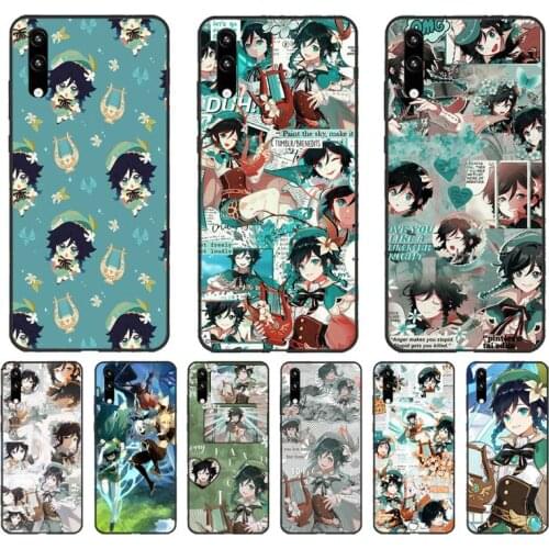 MaiYaCa Genshin Impact Venti Phone Cases for Huawei Y5 II Y5 Y6 Y7Prime Y8 Y9 2018 2019